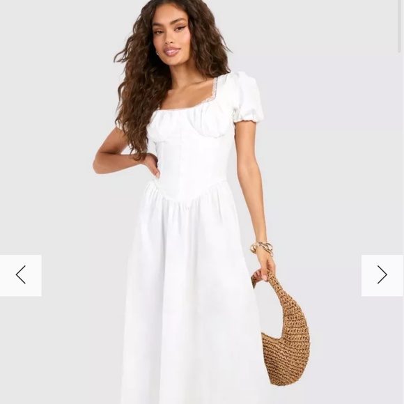 Boohoo Milkmaid Dress - Picture 1 of 4